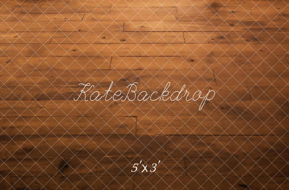 Kate Brown Wooden Floor Printed Backdrop Designed by Kate Image