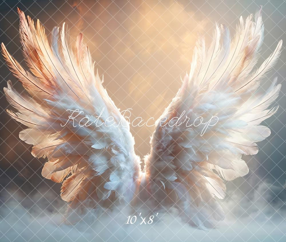 Kate Fantasy Angel Wings Sunset Backdrop Designed by Emetselch