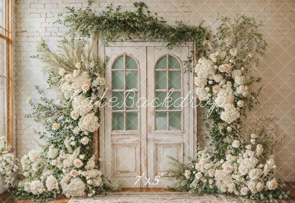 SALE Kate Spring Floral Door Backdrop Designed by Emetselch
