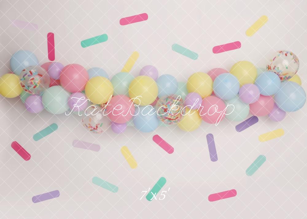 Kate Birthday Pastel Sprinkles Balloon Backdrop Designed by Melissa King