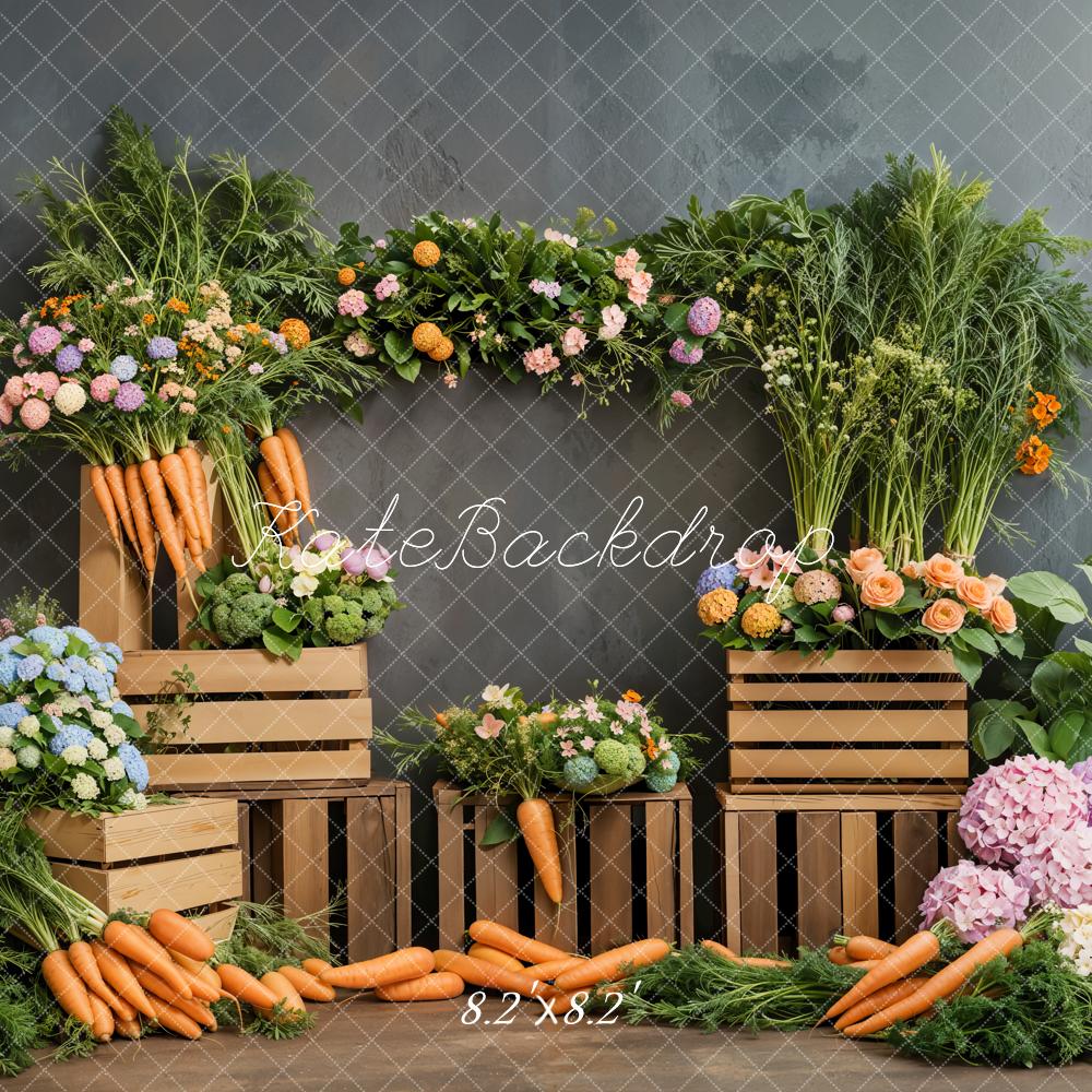 Kate Easter Carrot Vegetable Backdrop Designed by Emetselch