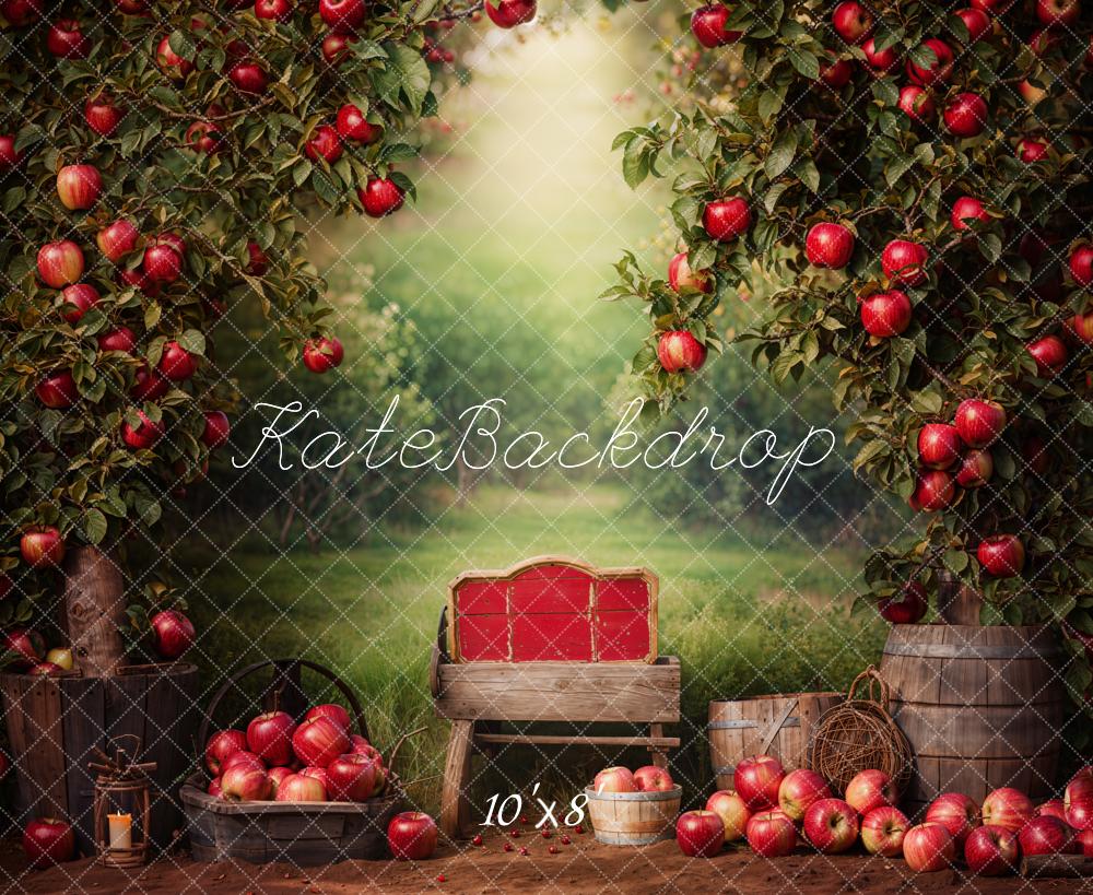 Kate Back To School Apple Orchard Rustic Backdrop Designed by Emetselch