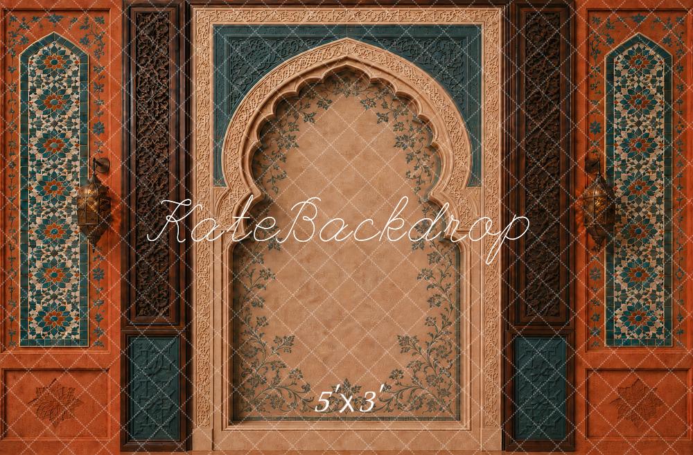 Kate Moroccan Arch Mosaic Lantern Printed Backdrop Designed by Vertigo Productions