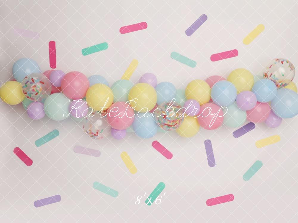 Kate Birthday Pastel Sprinkles Balloon Backdrop Designed by Melissa King