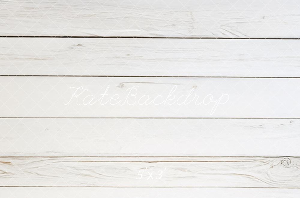 Kate White Wood Plank Floor Backdrop Designed by Mandy Ringe Photography