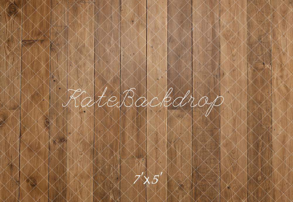 Kate Brown Wood Plank Floor Printed Backdrop Designed by Emetselch