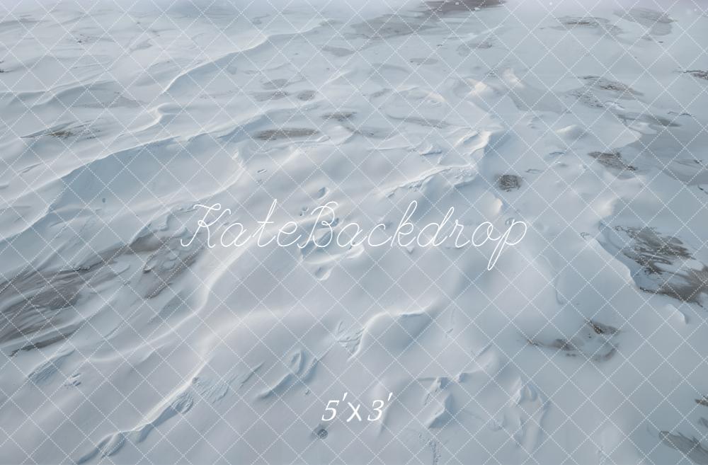 Kate Winter Snowy Ground Texture Floor Backdrop Designed by Kate Image
