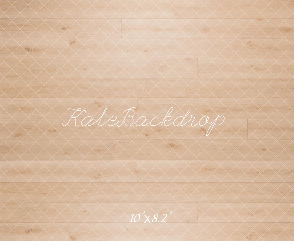 Kate Light Wood Plank Floor Printed Backdrop Printed Backdrop Designed by Kate Image
