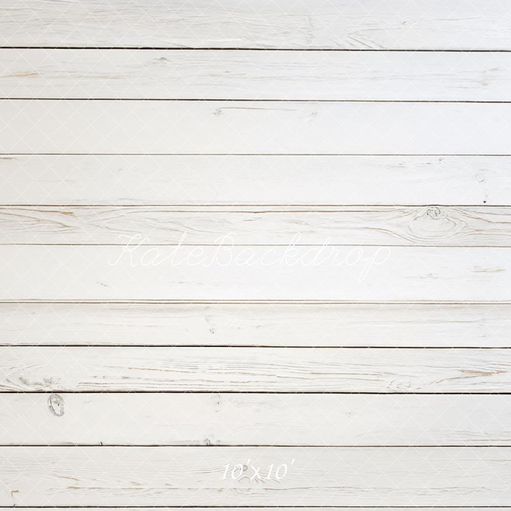 Kate White Wood Plank Floor Backdrop Designed by Mandy Ringe Photography