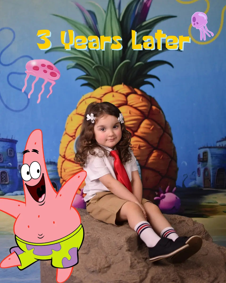 Kate Underwater World Pineapple House Backdrop Designed by GQ