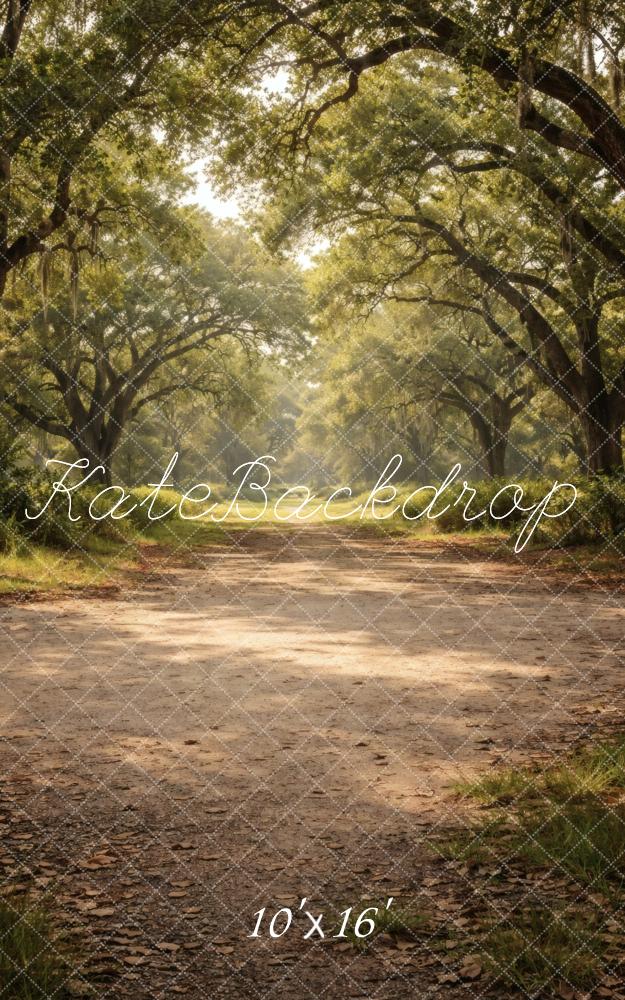 Kate Sweep Forest Tree Tunnel Dirt Road Printed Backdrop Designed by Vertigo Productions