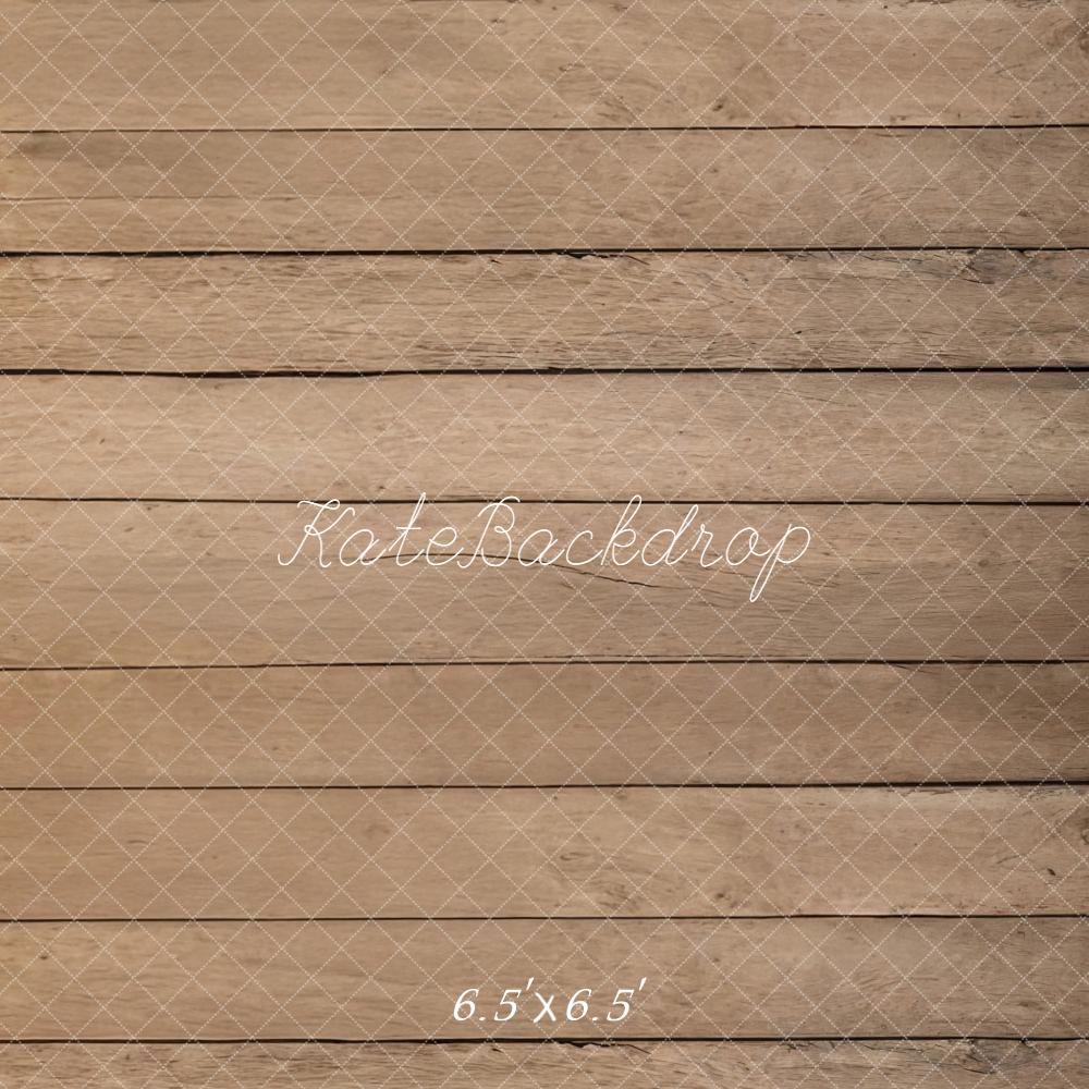 Kate Brown Wood Plank Wall Printed Backdrop Designed by Emetselch