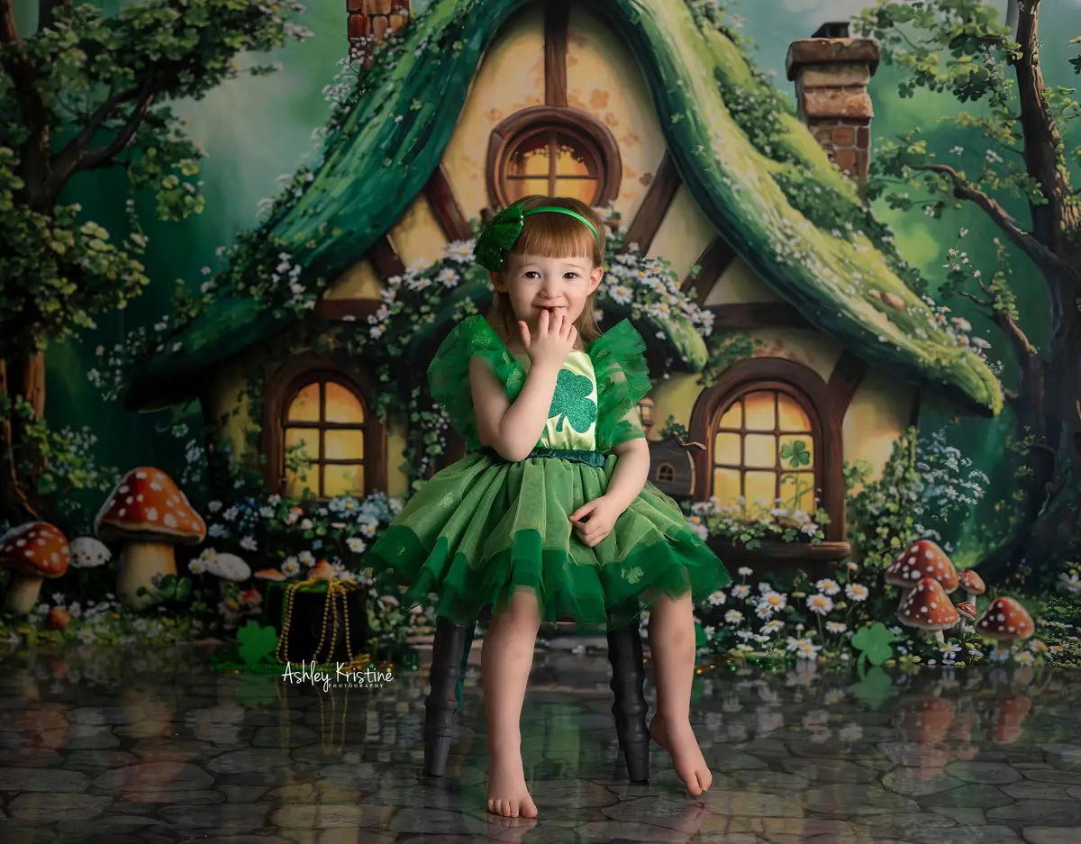 Fondo de trébol de fantasía Cottage diseñado por Emetselch