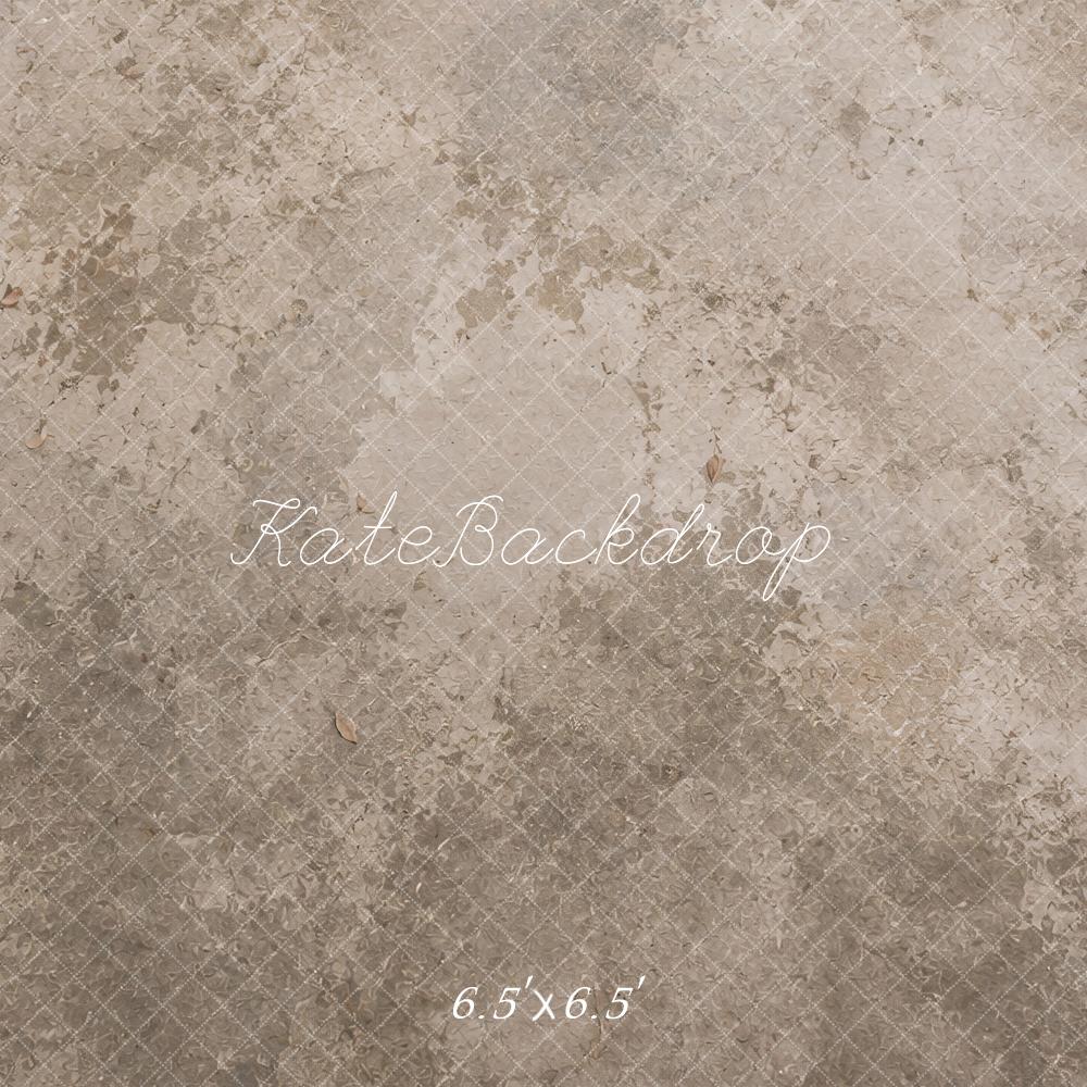 Kate Gray Beige Crosshatch Texture Floor Printed Backdrop Designed by Ashley Ward