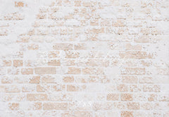 Kate Winter White Vintage Snow Brick Floor Printed Backdrop Designed by Kate Image