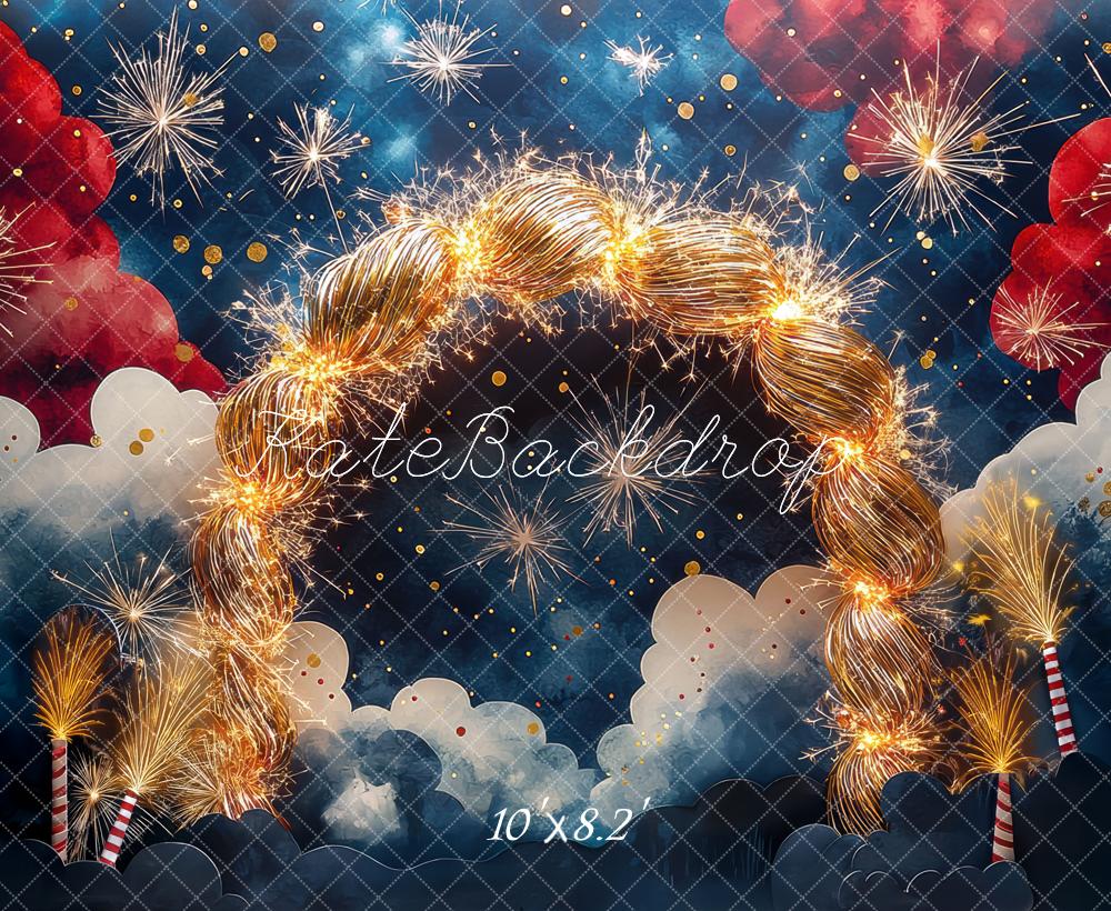 Kate Independence Day Fireworks Sparkler Arch Backdrop Designed by Mini MakeBelieve