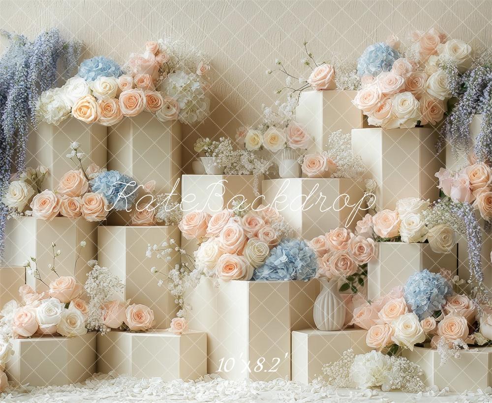 Fondo en Cascada Floral de Boda Diseñado por Mini MakeBelieve