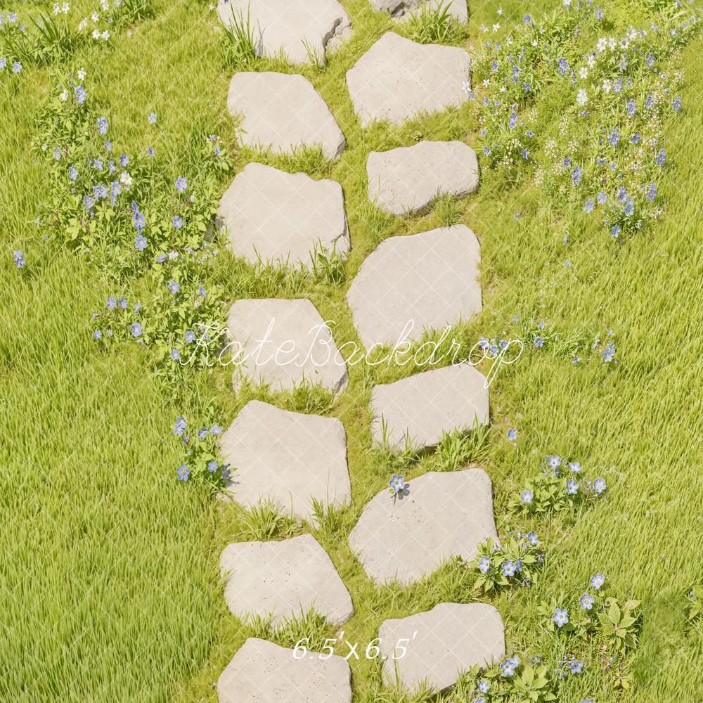 Kate Stone Pathway Green Grass Floor Backdrop Designed by Kate Image