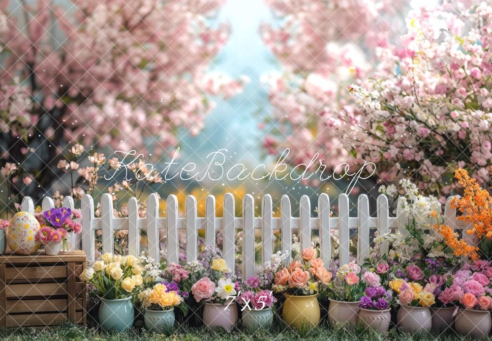 Fondo de Cerca Floral de Primavera Diseñado por Mini MakeBelieve