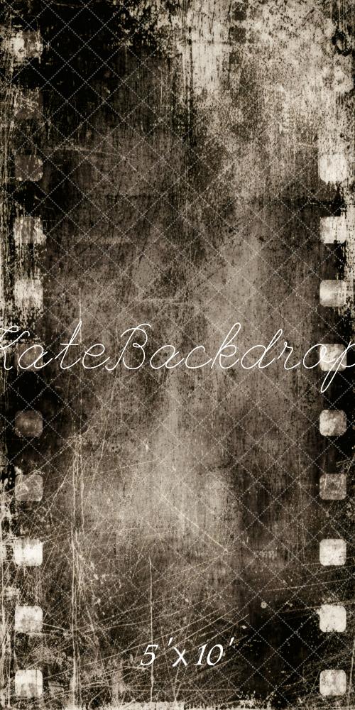 Kate Sweep Vintage Film Strip Grunge Printed Backdrop Designed by Vertigo Productions