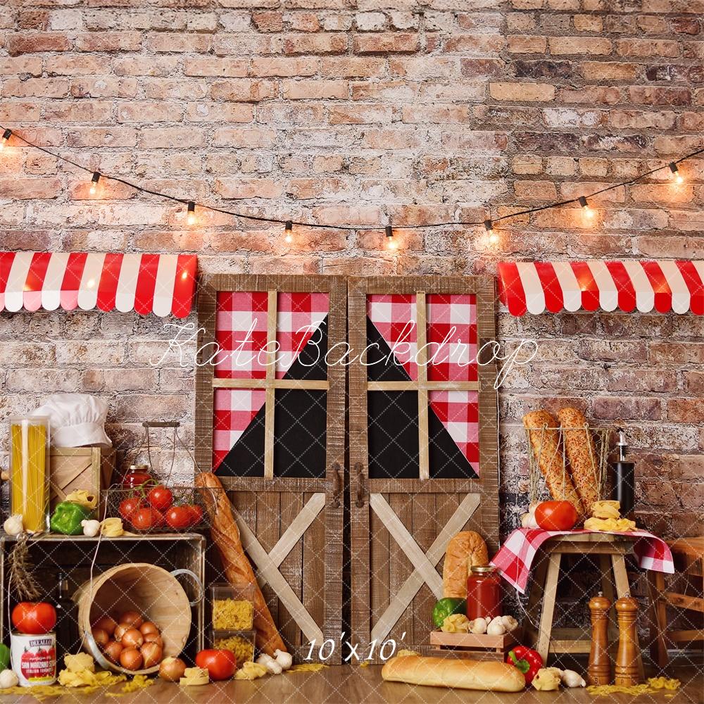Cake Smash de Pasta Italiana de Cumpleaños Rustic Backdrop Designed by Mandy Ringe Photography