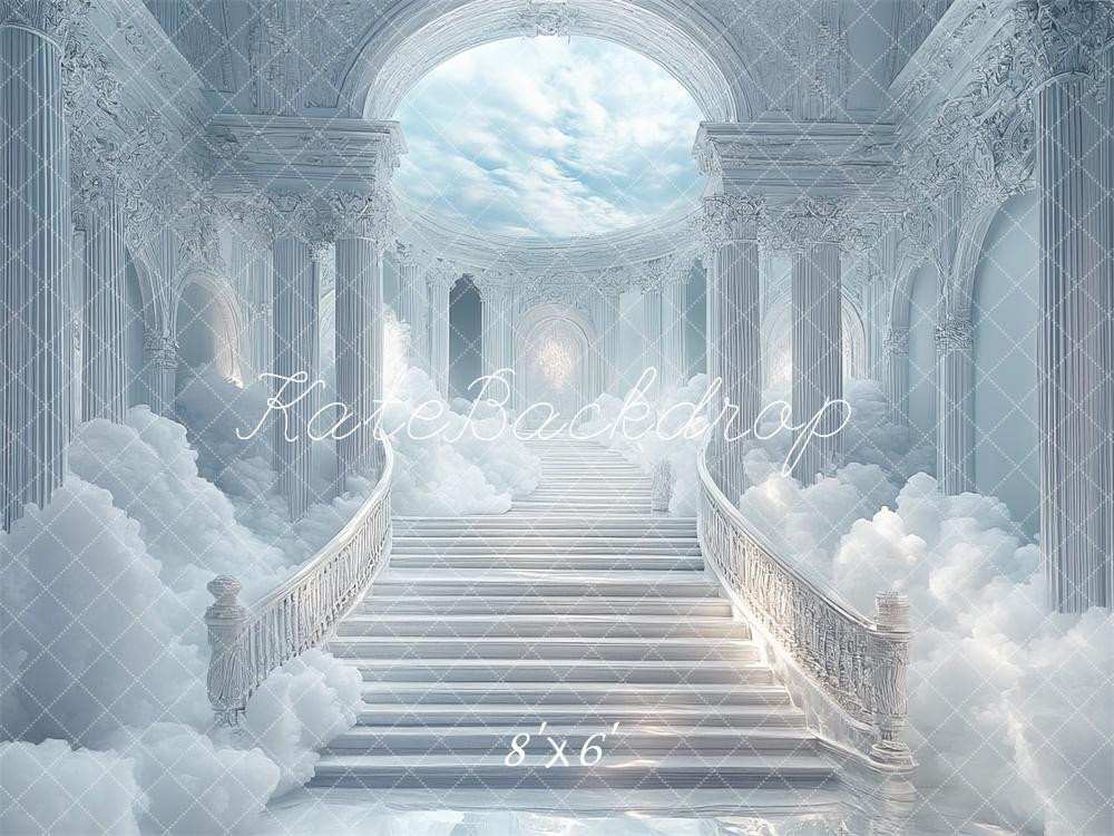 Fondo de Nubes de Escaleras Cascadas de Fantasía Diseño de Mini MakeBelieve