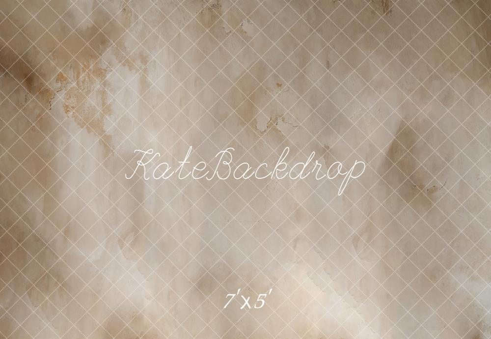 Kate Beige Vintage Wall Abstract Texture Printed Floor Backdrop Designed by Emetselch