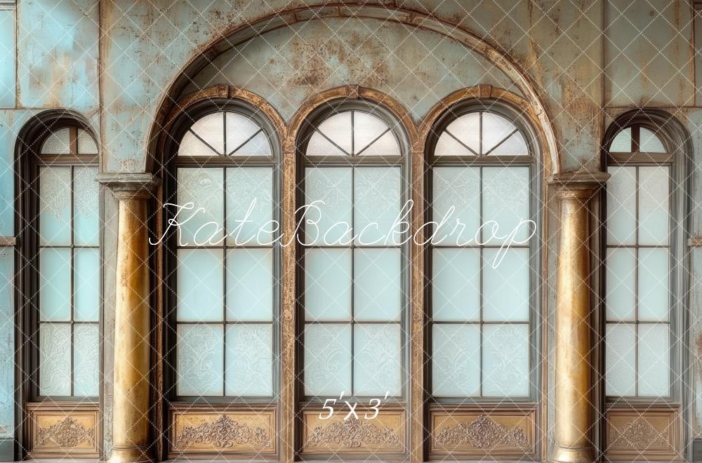 Kate Father's Day Vintage Arched Window Backdrop Designed by Mini MakeBelieve