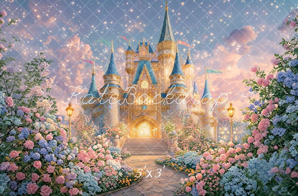 Kate Fairy Fantasy Castle Garden Backdrop Designed by GQ