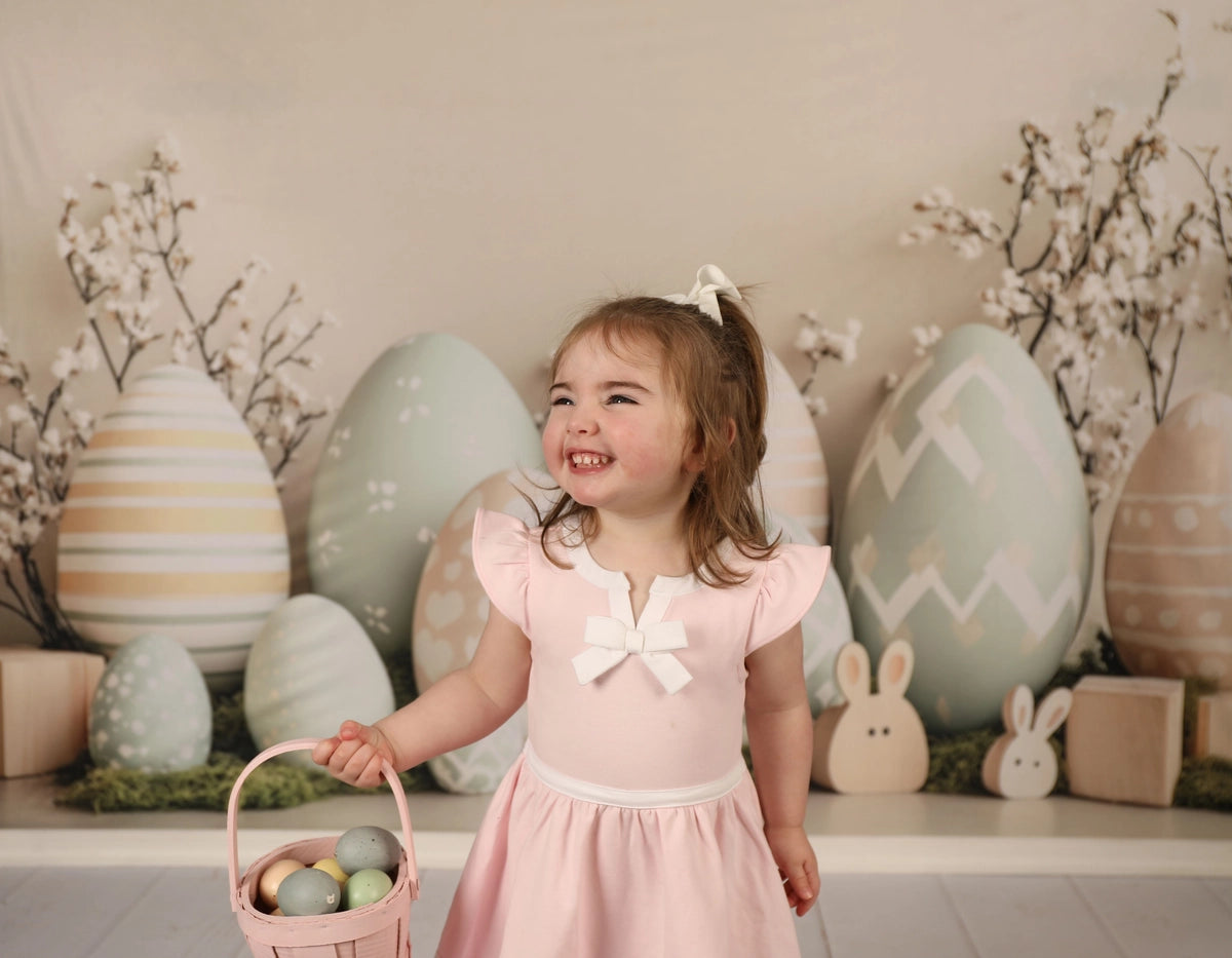 Fondo de Pascua con Huevos Pastel y Conejo diseñado por Patty Roberts