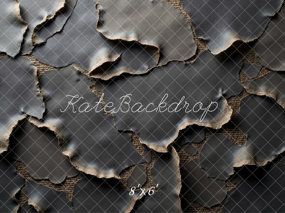 Kate Abstract Texture Ripped Leather Backdrop Designed by Laura Bybee