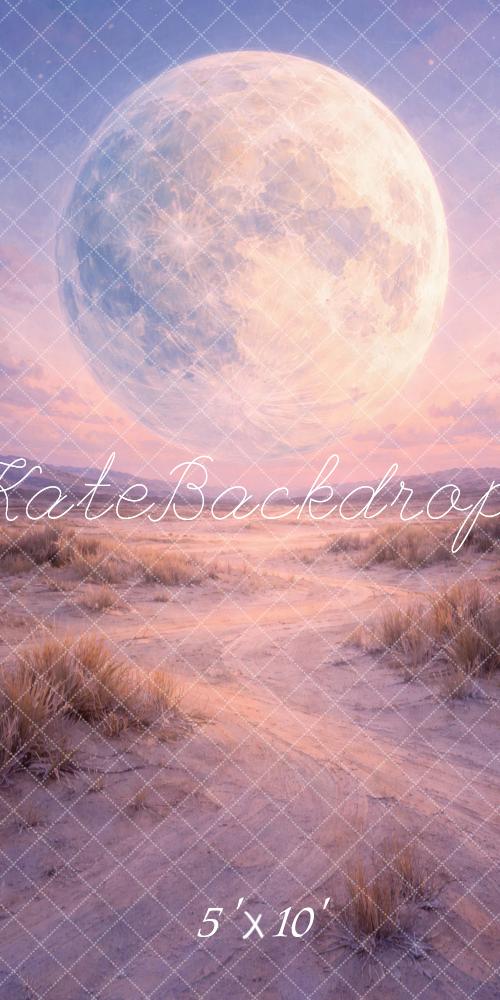 Kate Sweep Fantasy Full Moon Sandy Dunes Printed Backdrop Designed by Vertigo Productions