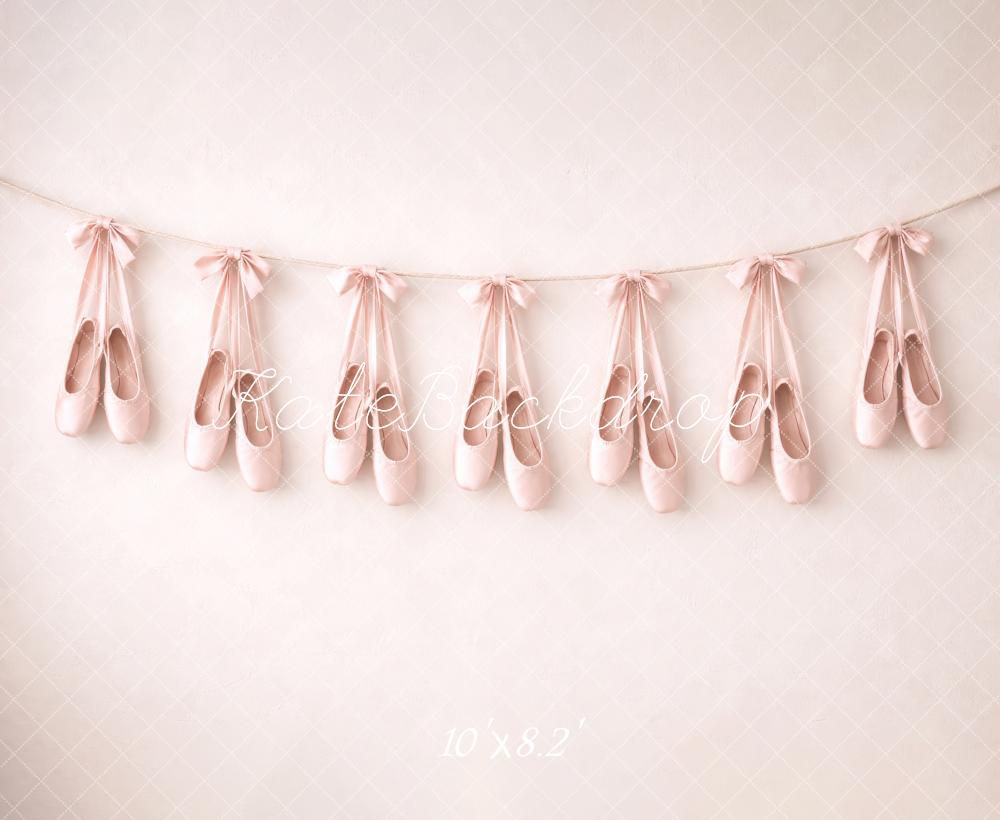 Kate Prom Pink Ballet Shoes Garland Backdrop Designed by Megan Leigh Photography