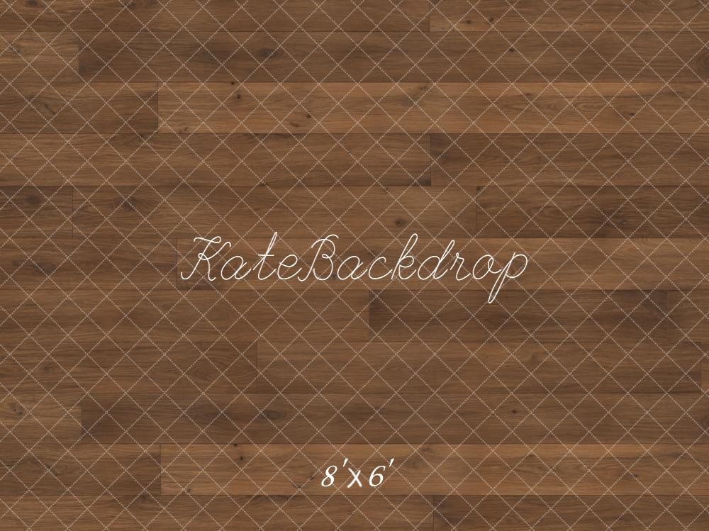 Kate Brown Wood Floor Printed Backdrop Designed by Kate Image