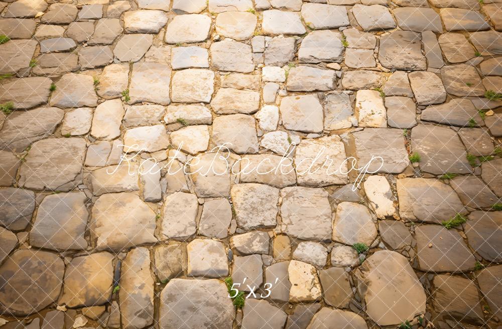 Kate Rustic Cobblestone Floor Backdrop Designed by Emetselch