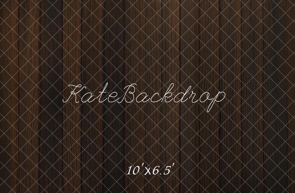 Kate Dark Wood Texture Floor Backdrop Designed by Emetselch