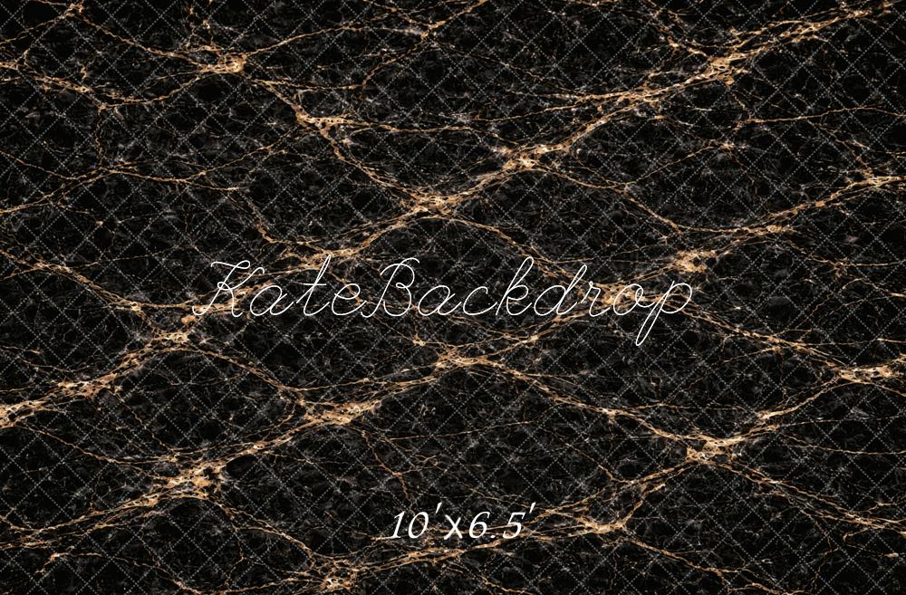 Kate Black Marble Abstract Texture Printed Printed Backdrop Designed by Vertigo Productions