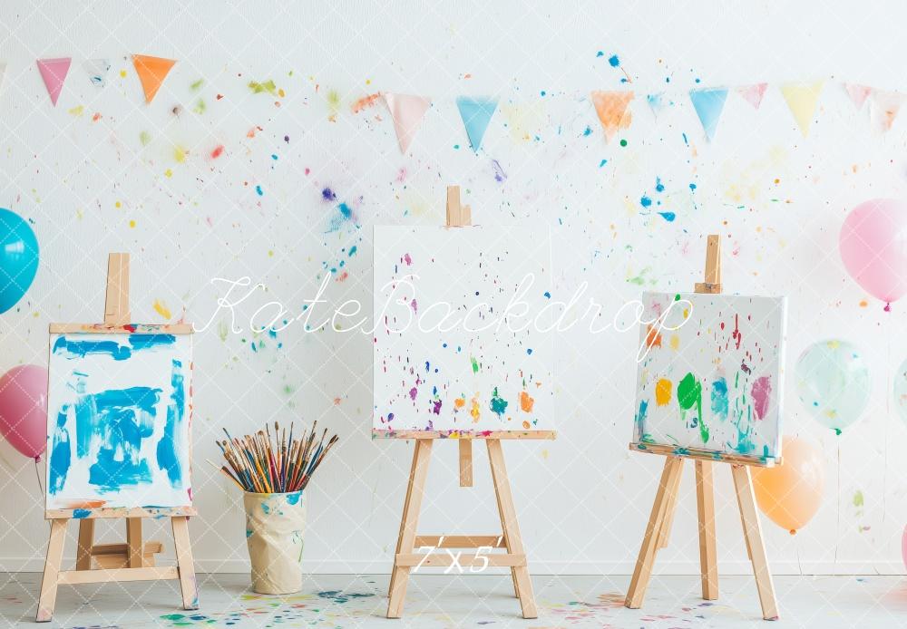 Creatieve Kunst Studio Kunstbord Schilderen Foto Achtergrond Designed by Patty Roberts