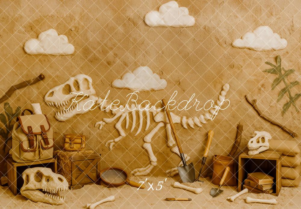 Kate Cake Smash Archaeology Dinosaur Fossil Backdrop Designed by Patty Roberts