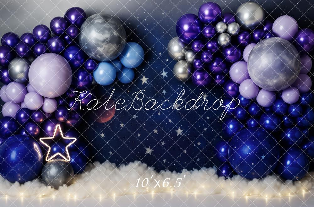 Cake Smash Foto Achtergrond Sterrennacht Maan Ballon Designed by Patty Roberts