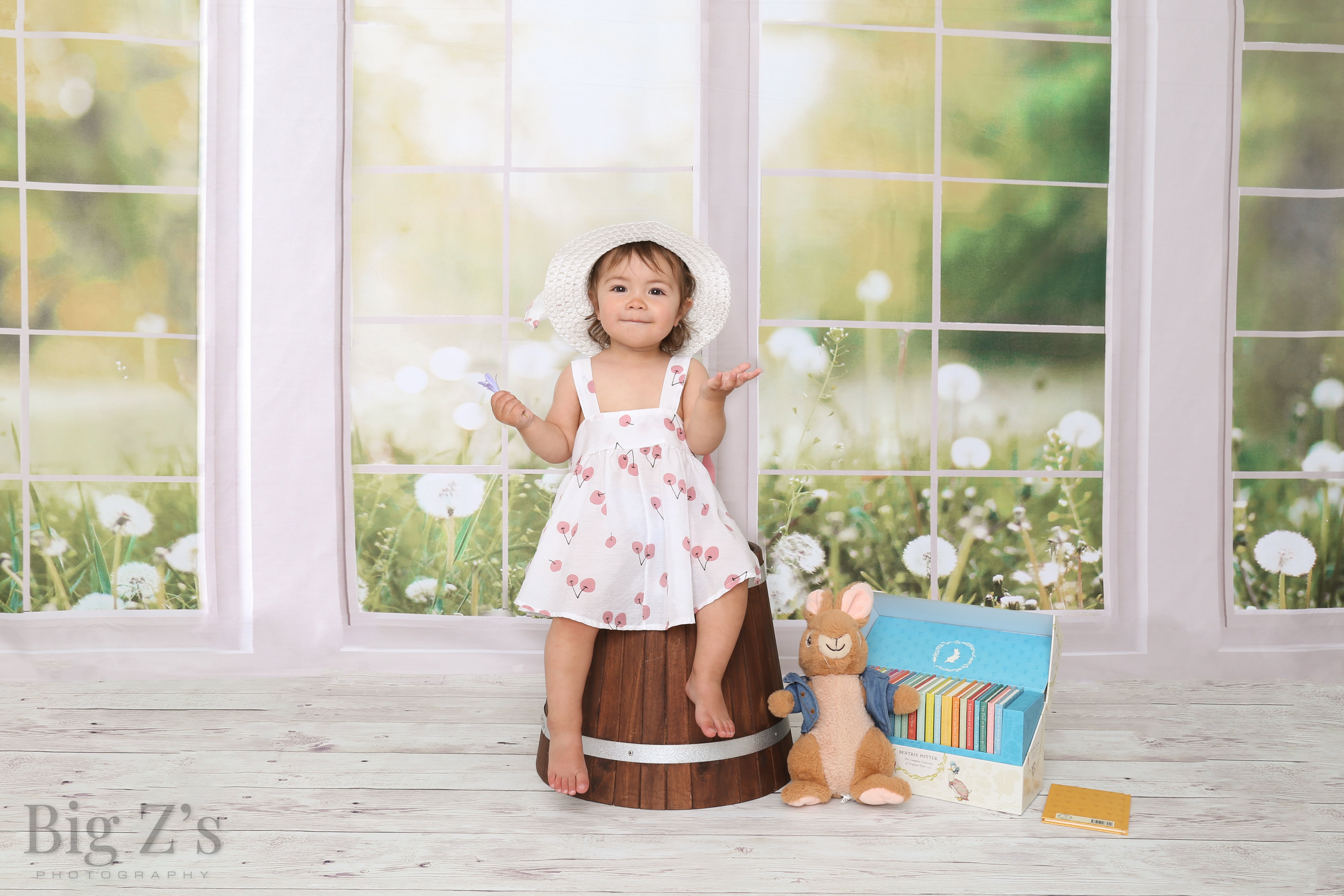 Sfondo in pile per finestra primavera estate giardino disegnato da Emetselch