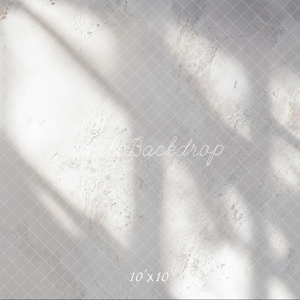 Kate White Textured Wall Light Shadows Backdrop Designed by Emetselch