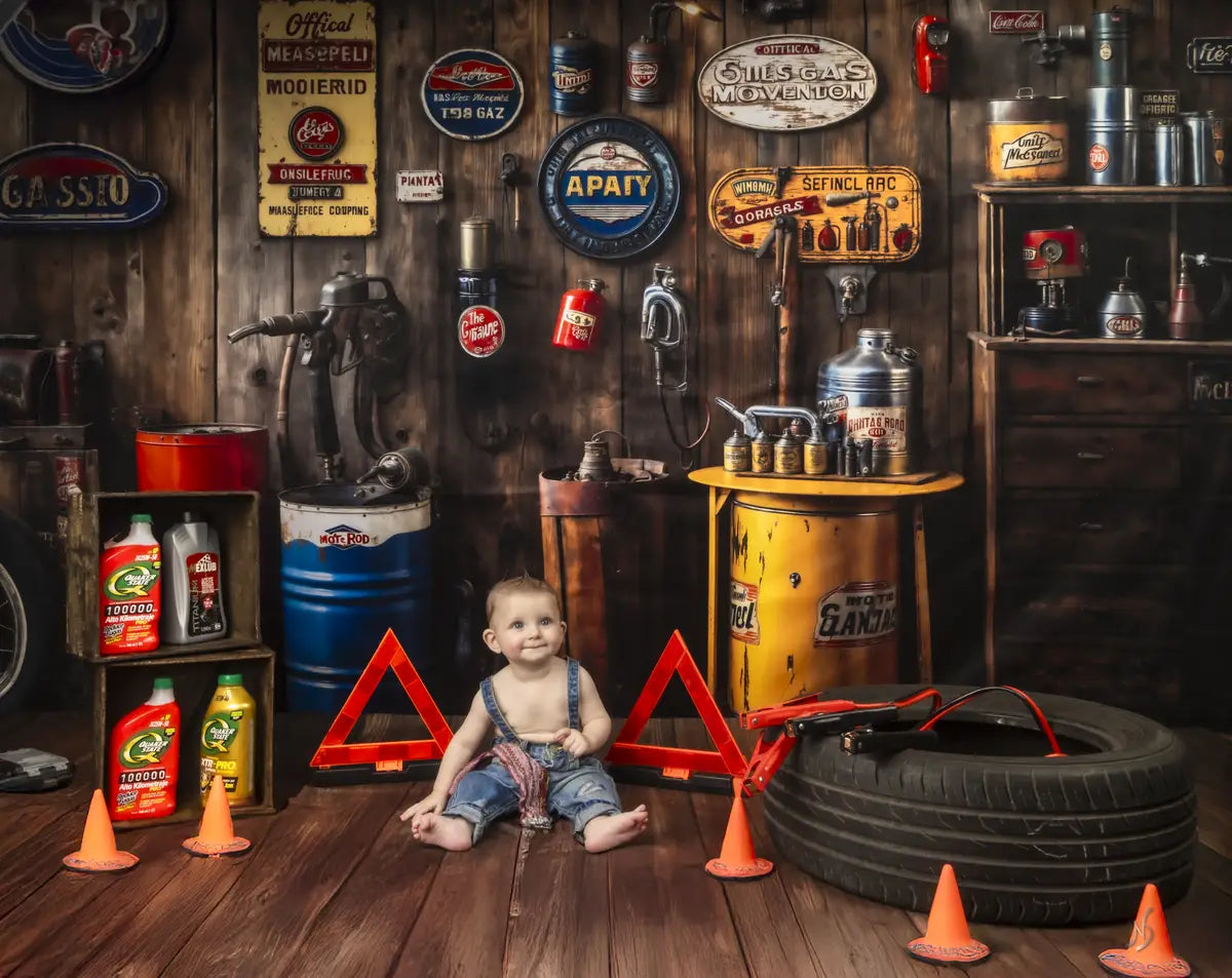 Sfondo in Legno da Garage Vintage progettato da Emetselch