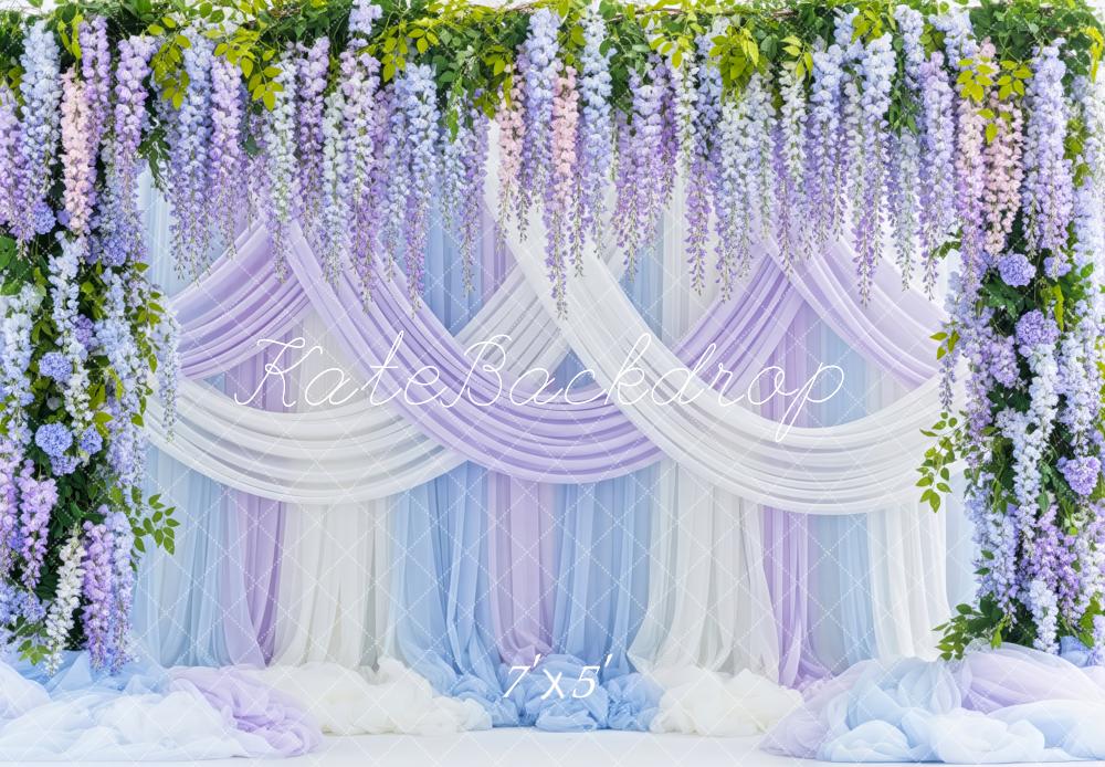 Kate Spring Flower Arch Cascading Wisteria Drapes Backdrop Designed by Patty Roberts