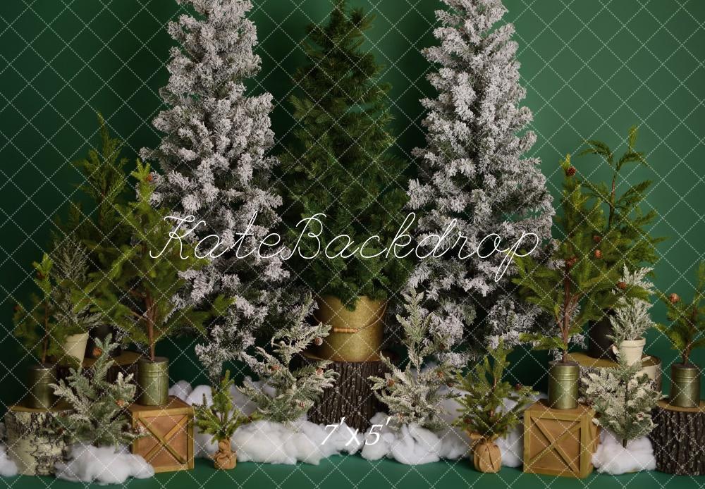 Winter Wonderland Kerstbomen Foto Achtergrond Designed by Mandy Ringe Photography