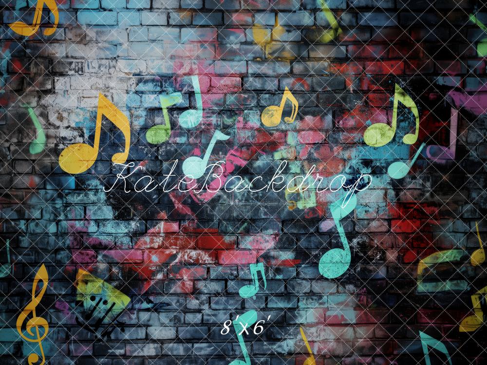 Kate Musical Graffiti Brick Wall Backdrop Designed by Patty Roberts