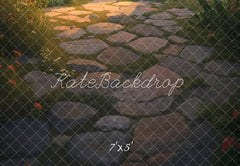 Stone Pathway Garden Floor Backdrop Designed by Emetselch