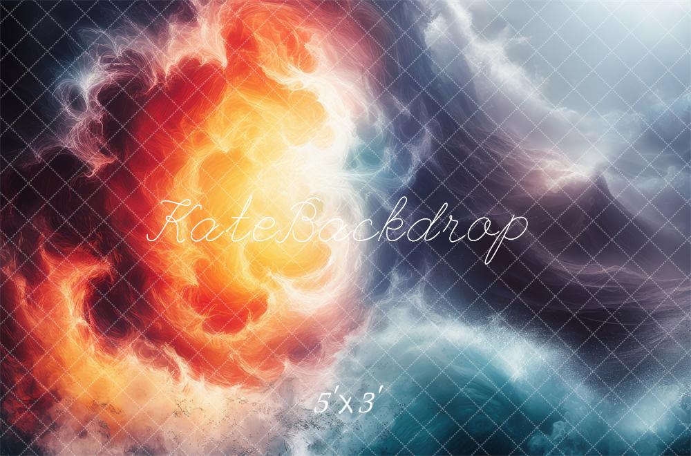 Wicked Storm Ocean Backdrop Designed by Laura Bybee