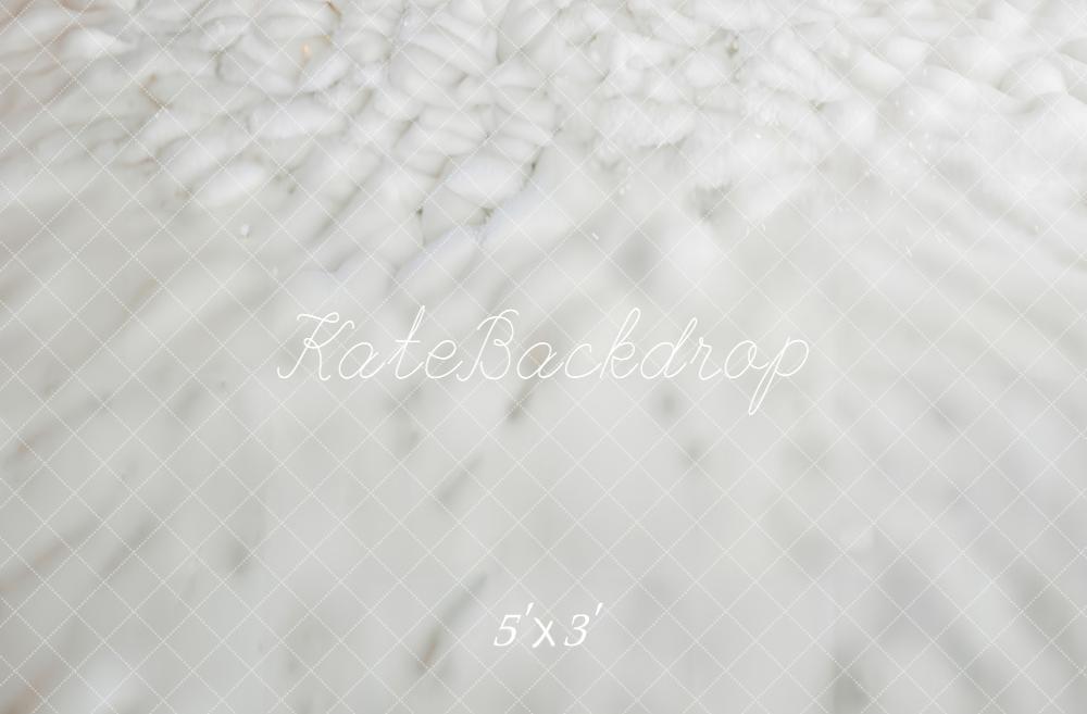 Kate White Snowy Texture Floor Backdrop Designed by Emetselch