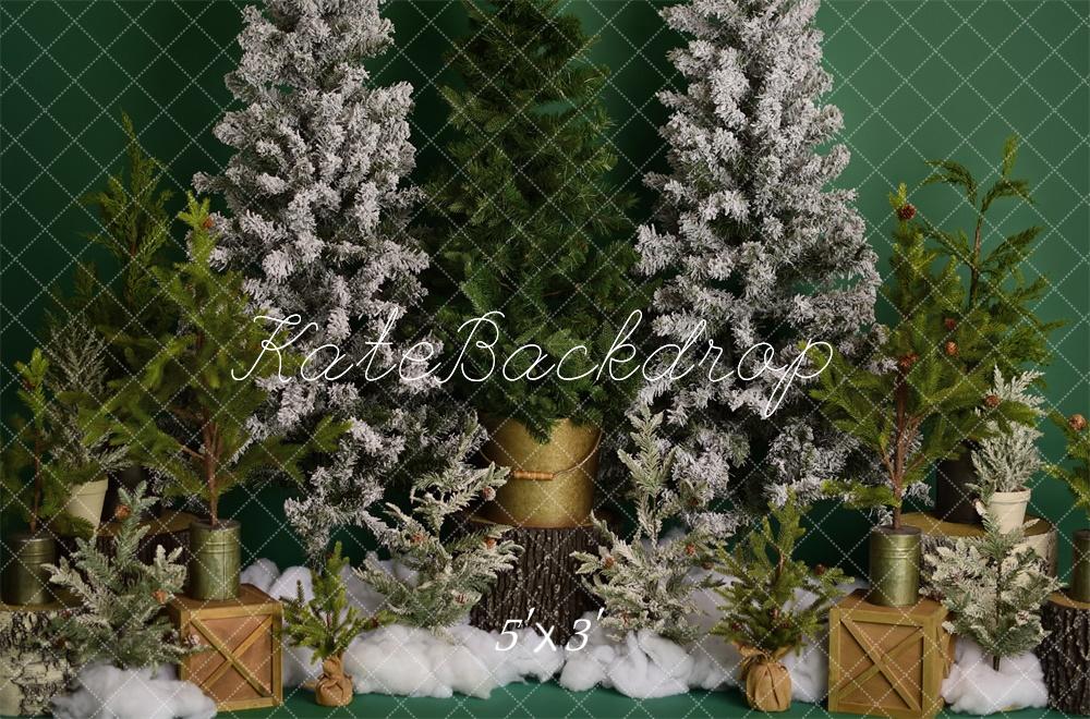 Winter Wonderland Kerstbomen Foto Achtergrond Designed by Mandy Ringe Photography